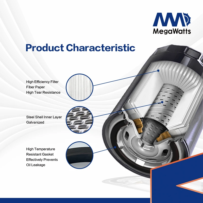 LF777 Cummins Oil Filter MW00777 Replace For Cummins 3889311,VT555/NT855/KTA19,VOLVO TD71ACE,CATERPILLAR 3176B/3176C/3406/3116TA Engine